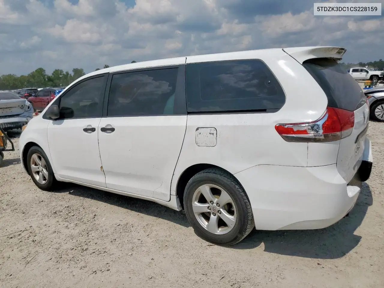 5TDZK3DC1CS228159 2012 Toyota Sienna