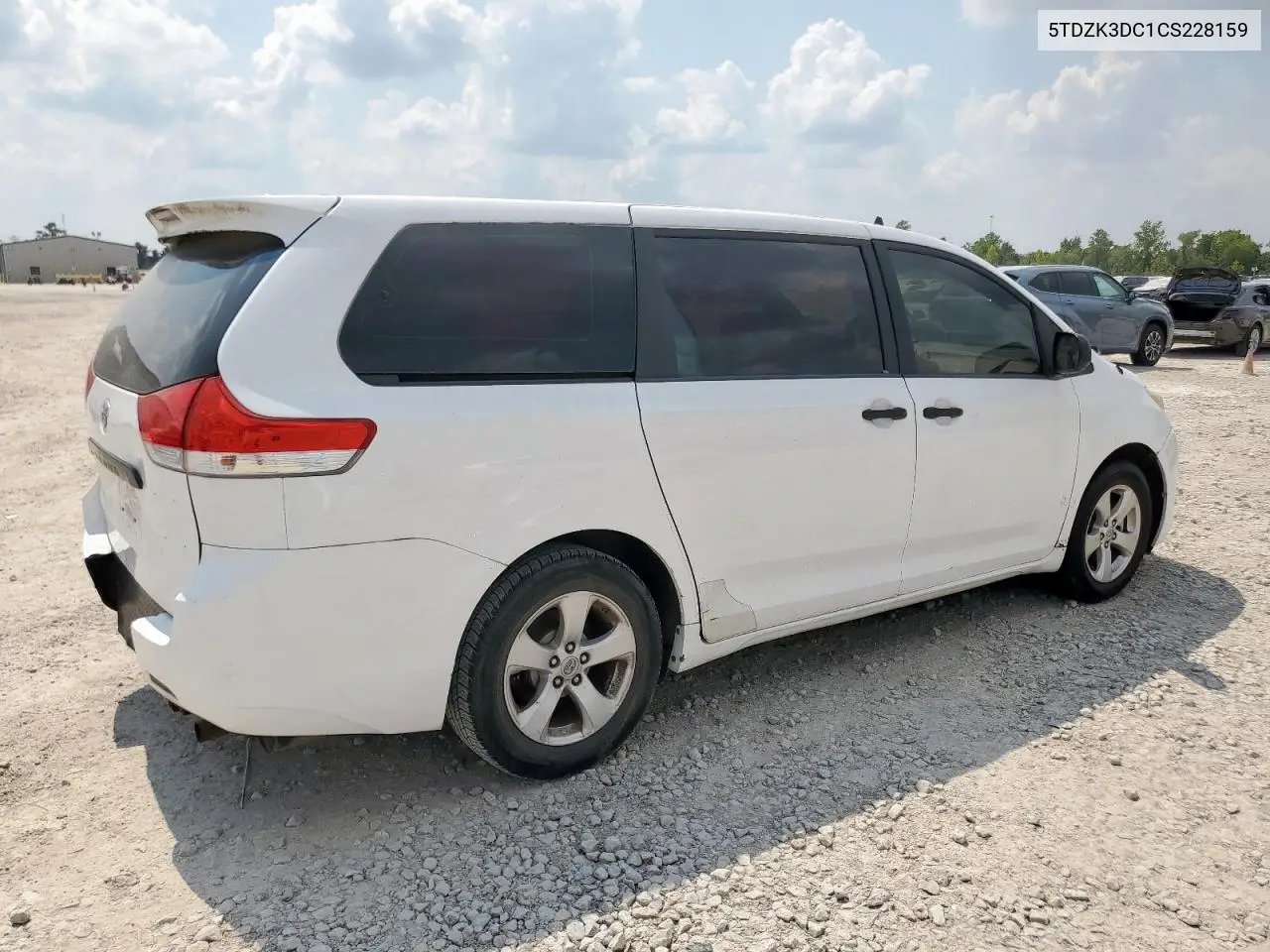 5TDZK3DC1CS228159 2012 Toyota Sienna
