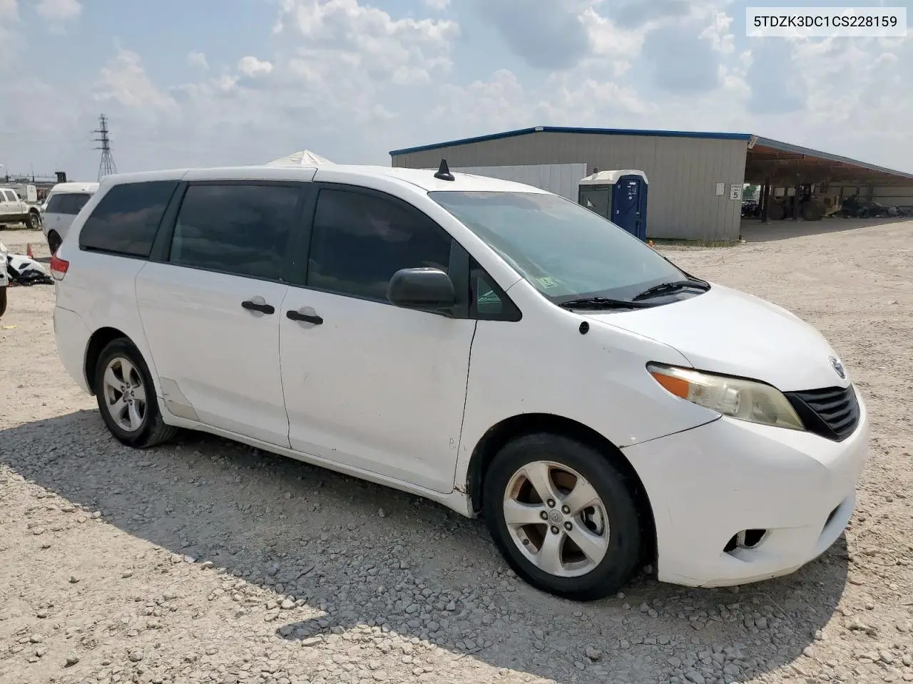 5TDZK3DC1CS228159 2012 Toyota Sienna