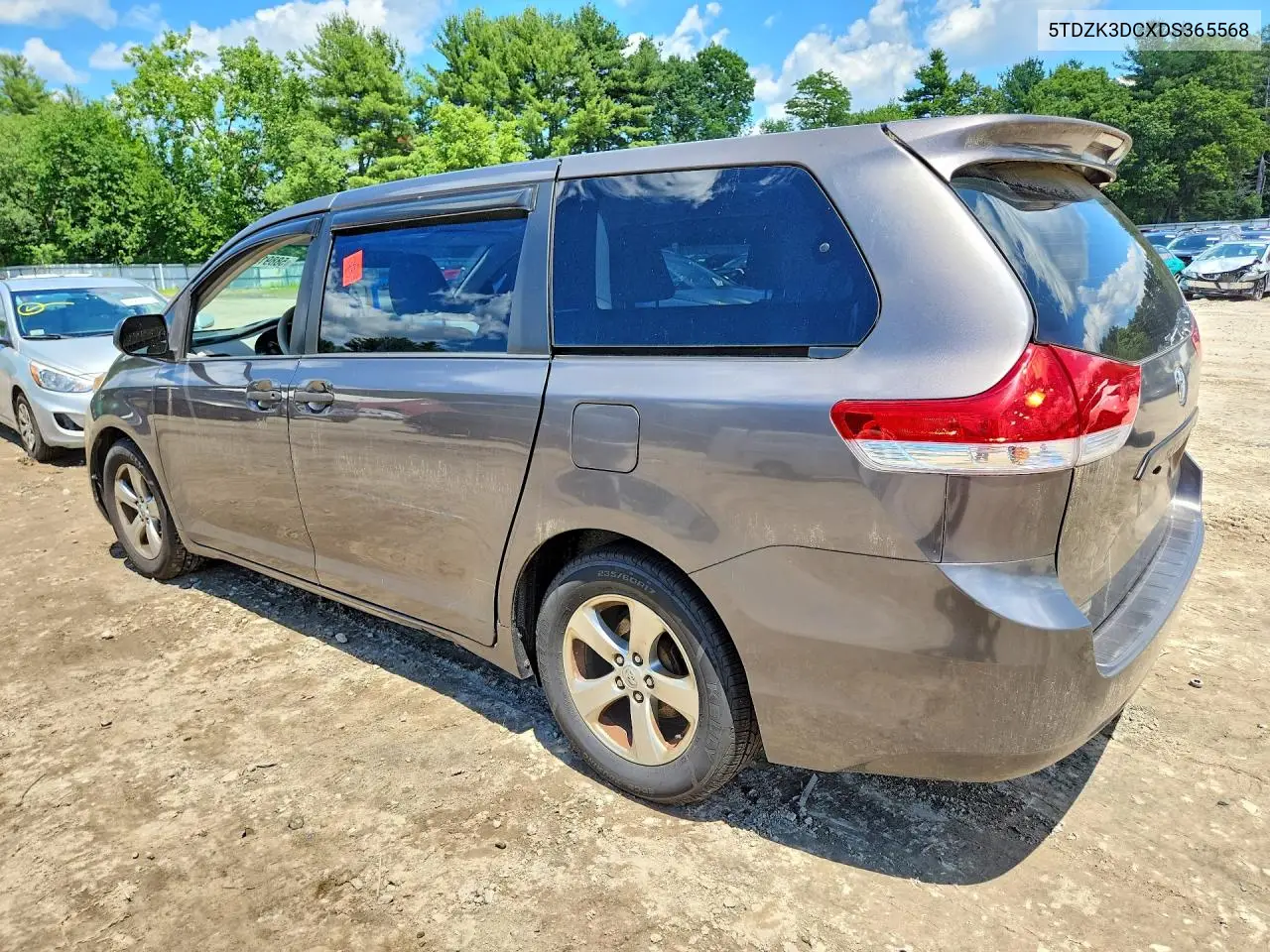 2013 Toyota Sienna L 7-Passenger VIN: 5TDZK3DCXDS365568 Lot: 58891246