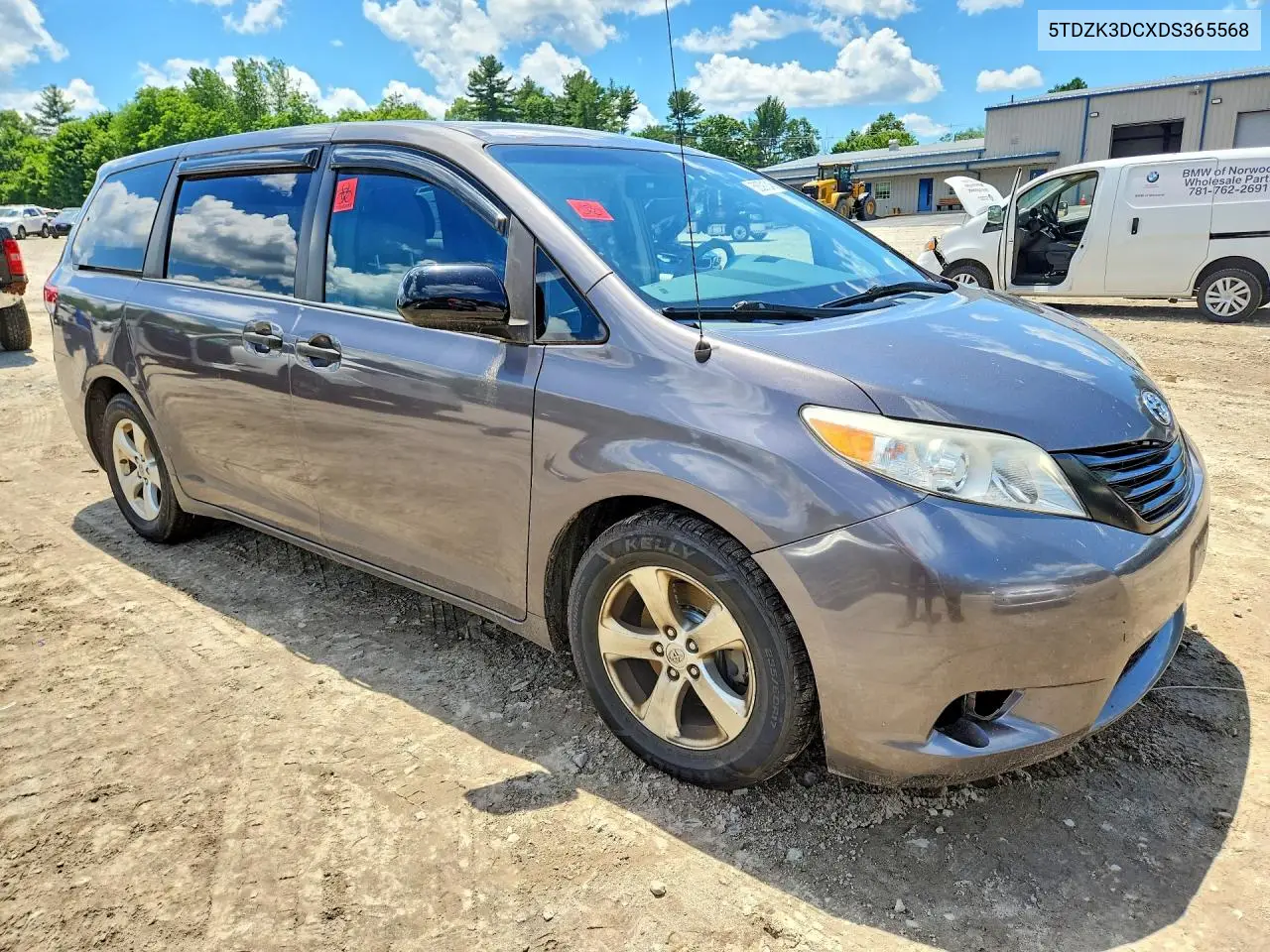 2013 Toyota Sienna L 7-Passenger VIN: 5TDZK3DCXDS365568 Lot: 58891246