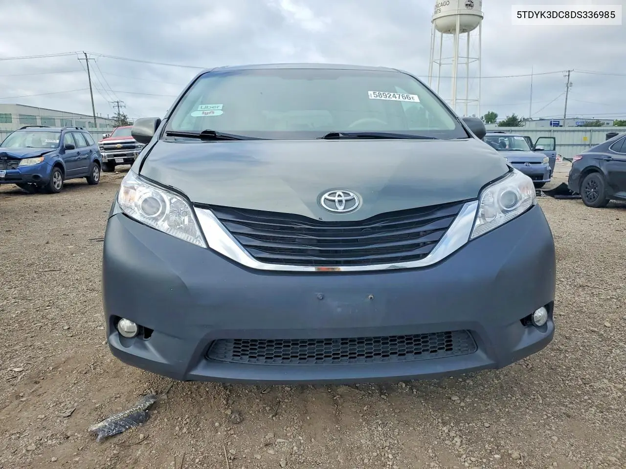 2013 Toyota Sienna Xle 8-Passenger VIN: 5TDYK3DC8DS336985 Lot: 58924766