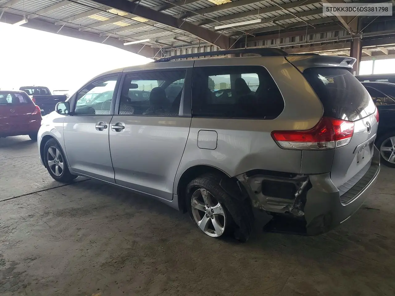 2013 Toyota Sienna Le VIN: 5TDKK3DC6DS381798 Lot: 59686796