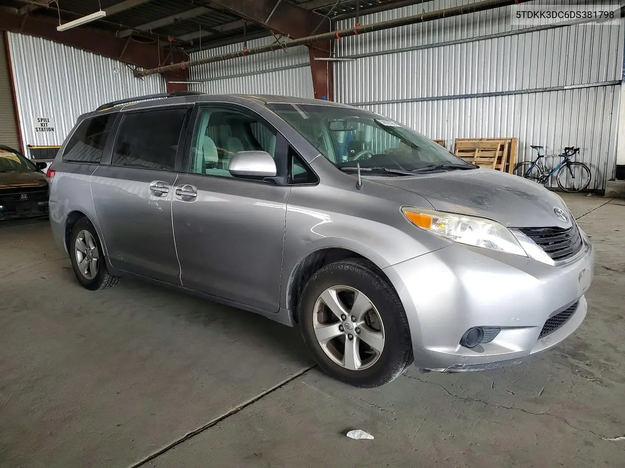 2013 Toyota Sienna Le VIN: 5TDKK3DC6DS381798 Lot: 59686796