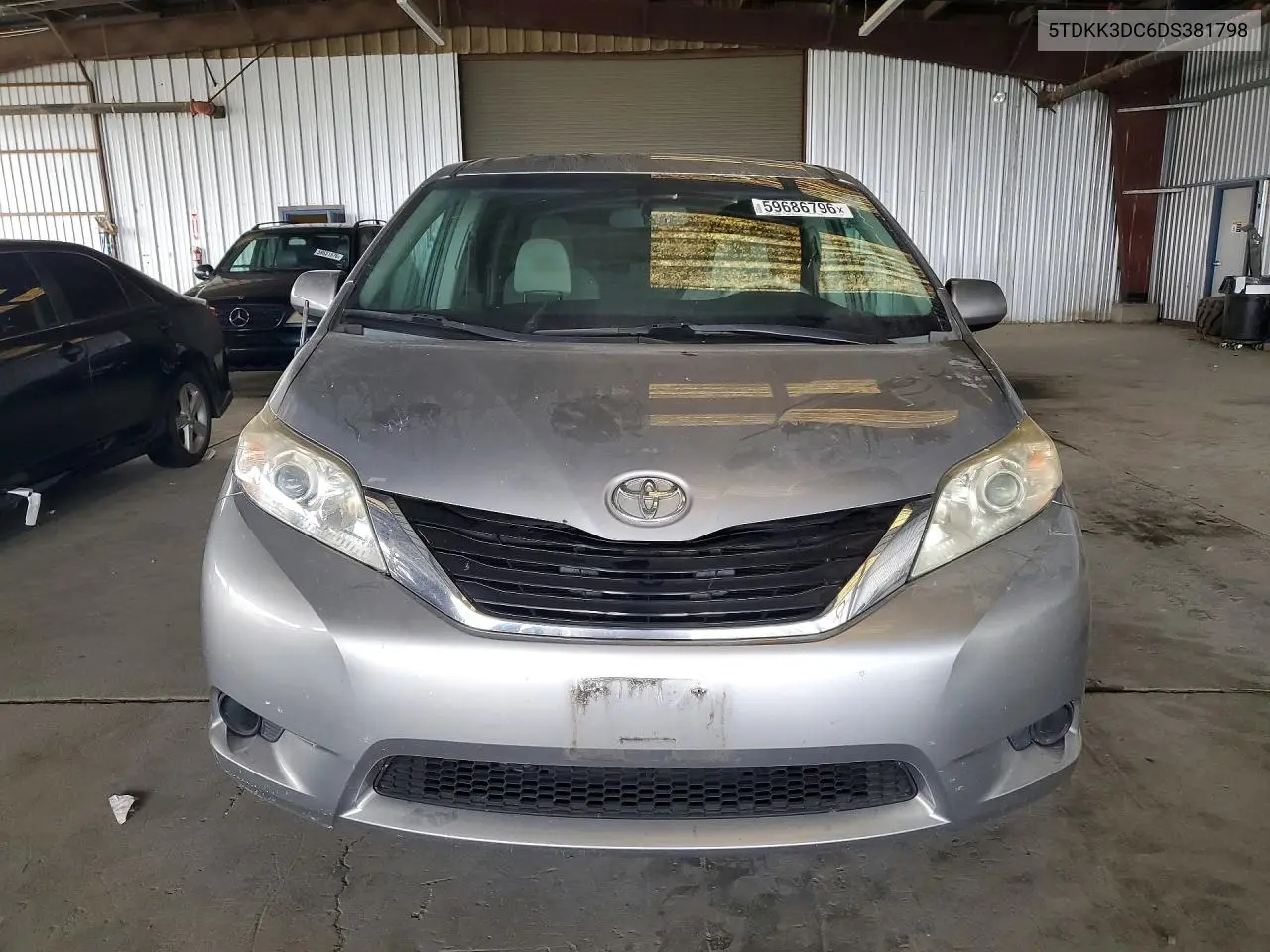 2013 Toyota Sienna Le VIN: 5TDKK3DC6DS381798 Lot: 59686796
