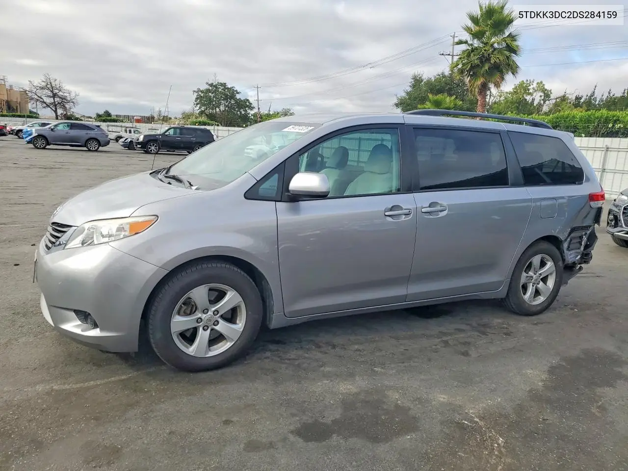2013 Toyota Sienna Le VIN: 5TDKK3DC2DS284159 Lot: 59701326