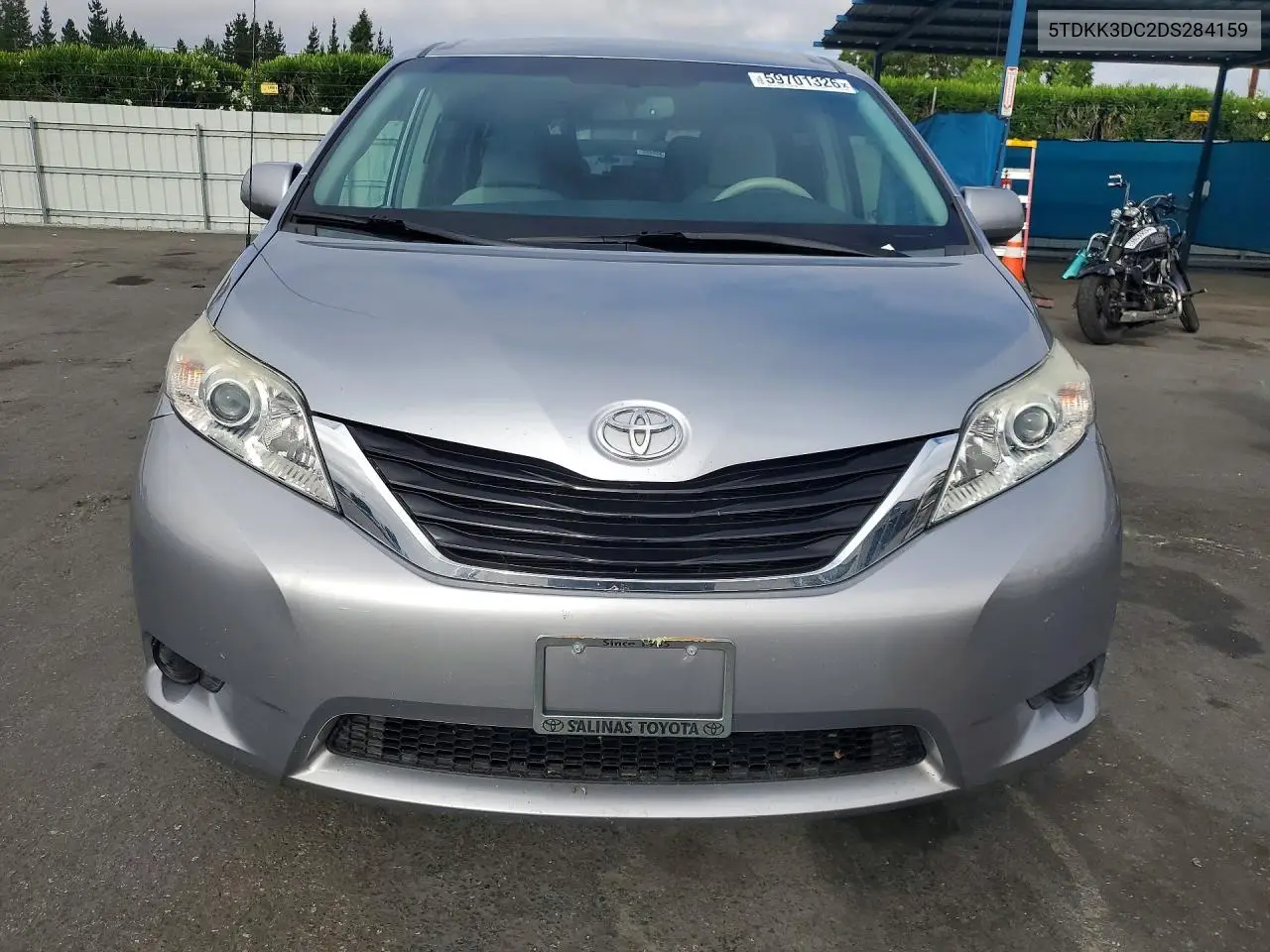 2013 Toyota Sienna Le VIN: 5TDKK3DC2DS284159 Lot: 59701326