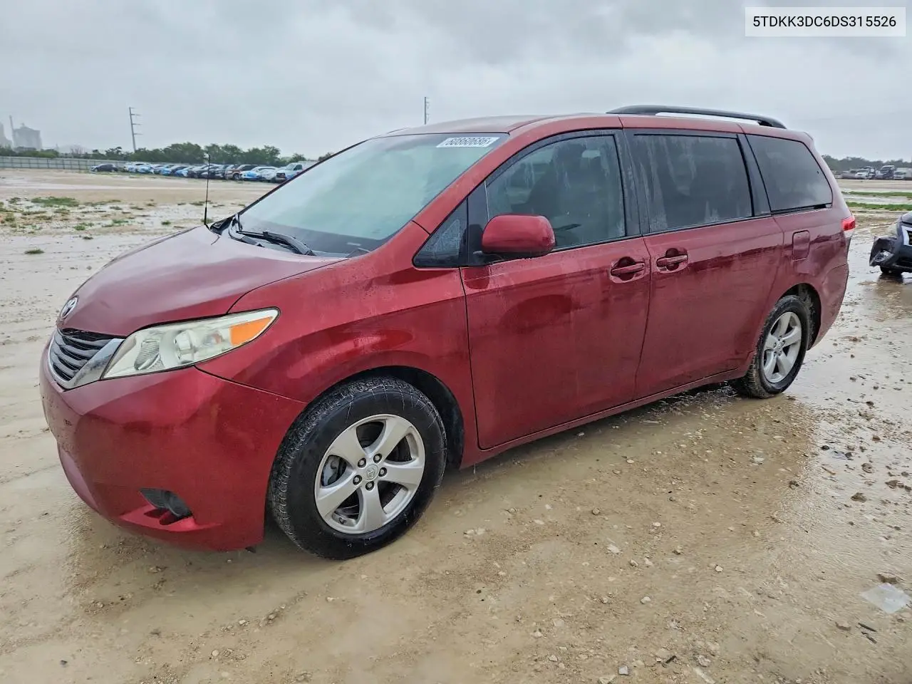2013 Toyota Sienna Le VIN: 5TDKK3DC6DS315526 Lot: 60860686