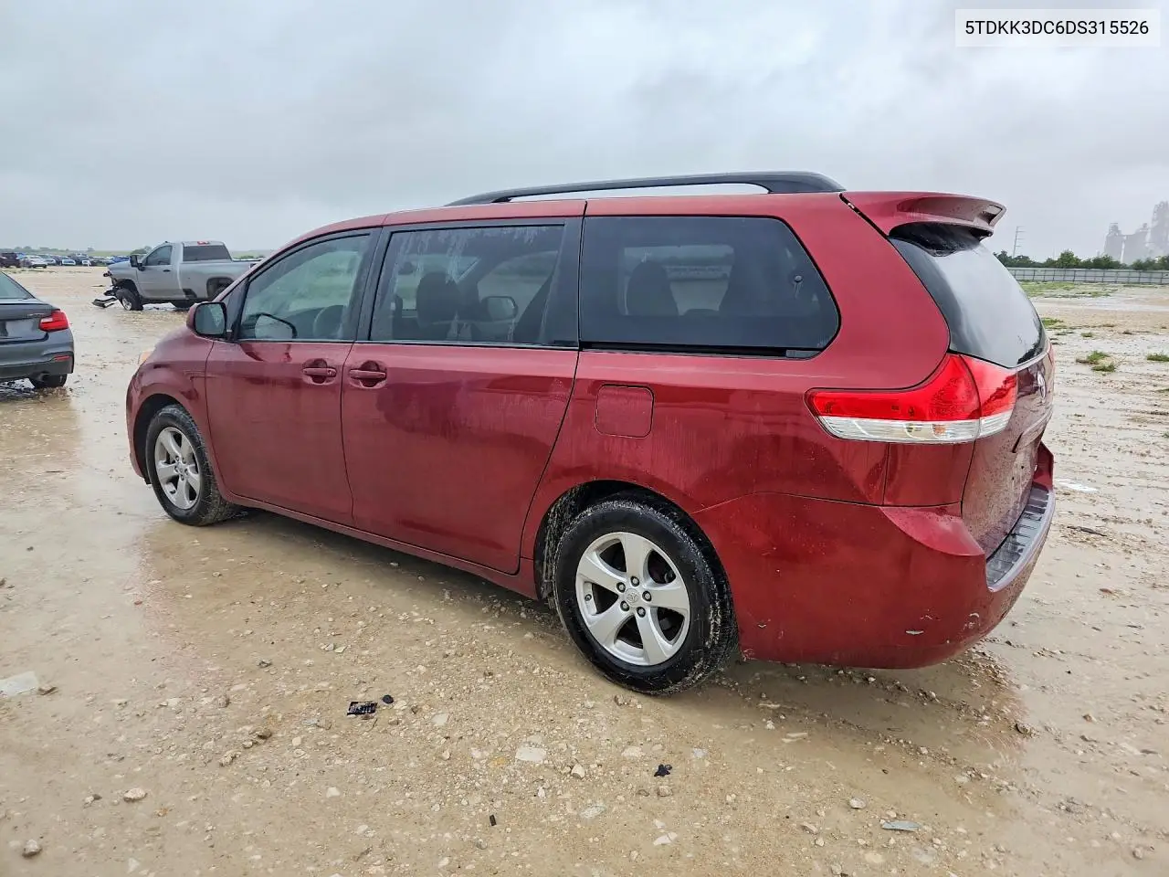 2013 Toyota Sienna Le VIN: 5TDKK3DC6DS315526 Lot: 60860686