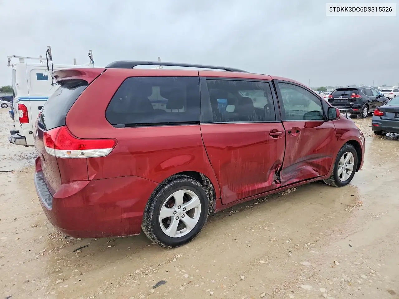 2013 Toyota Sienna Le VIN: 5TDKK3DC6DS315526 Lot: 60860686