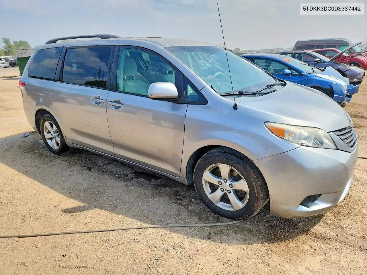 2013 Toyota Sienna Le VIN: 5TDKK3DC0DS337442 Lot: 61795876
