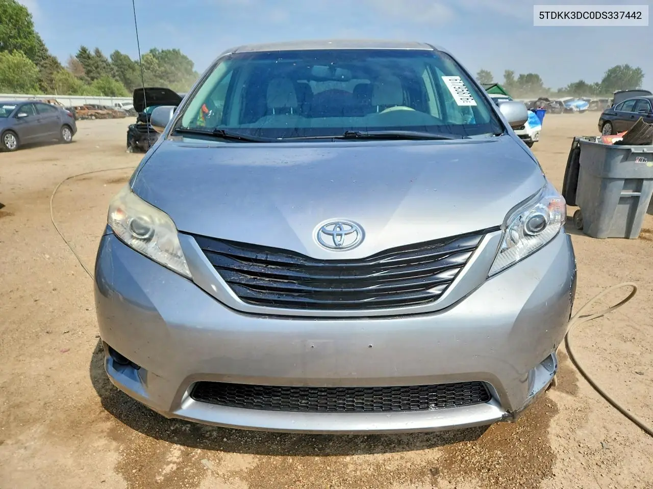 2013 Toyota Sienna Le VIN: 5TDKK3DC0DS337442 Lot: 61795876