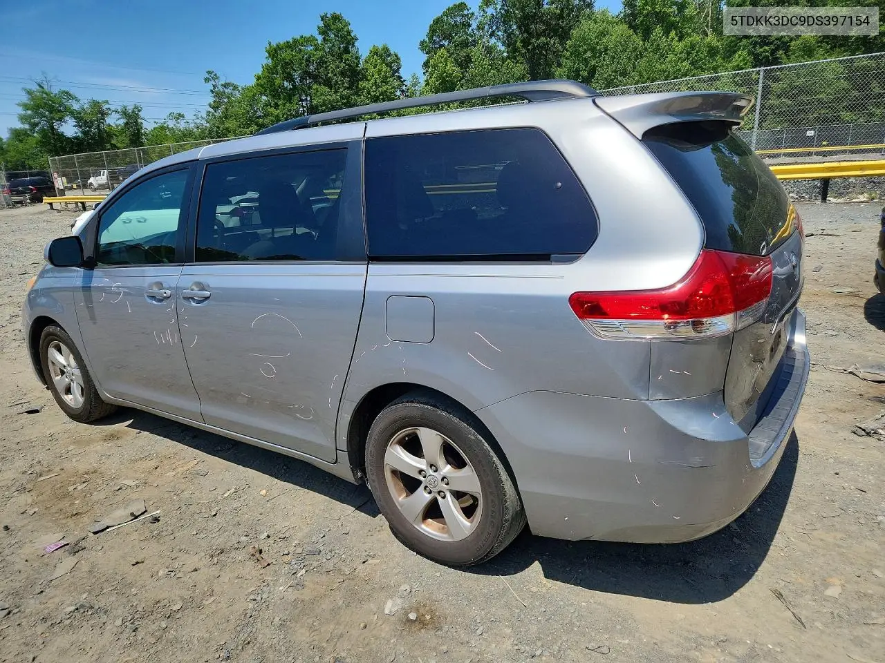 2013 Toyota Sienna Le VIN: 5TDKK3DC9DS397154 Lot: 85619905