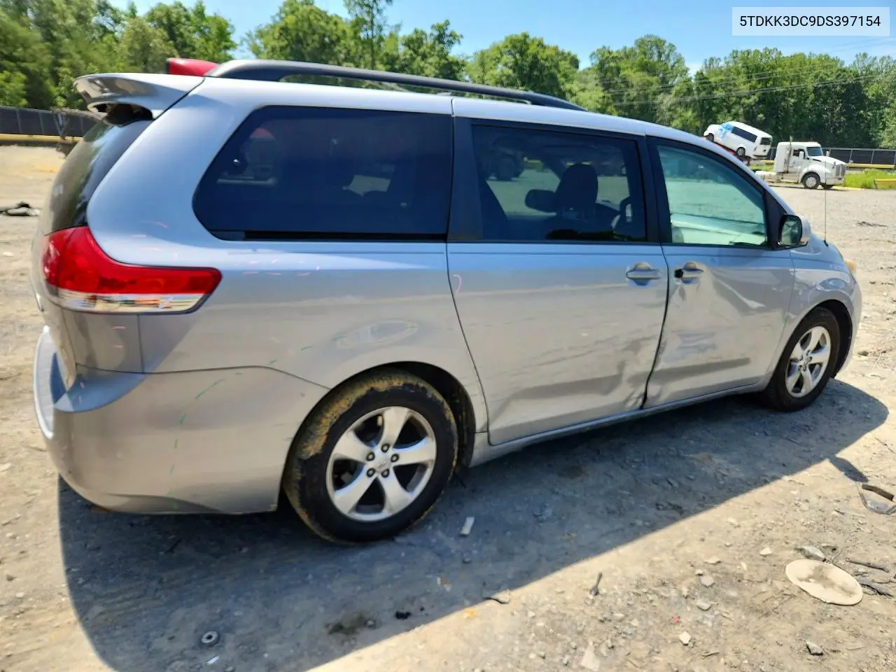 2013 Toyota Sienna Le VIN: 5TDKK3DC9DS397154 Lot: 85619905