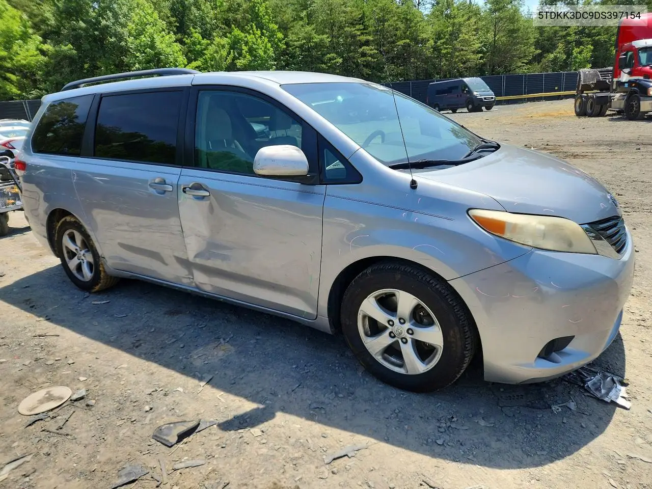 2013 Toyota Sienna Le VIN: 5TDKK3DC9DS397154 Lot: 85619905