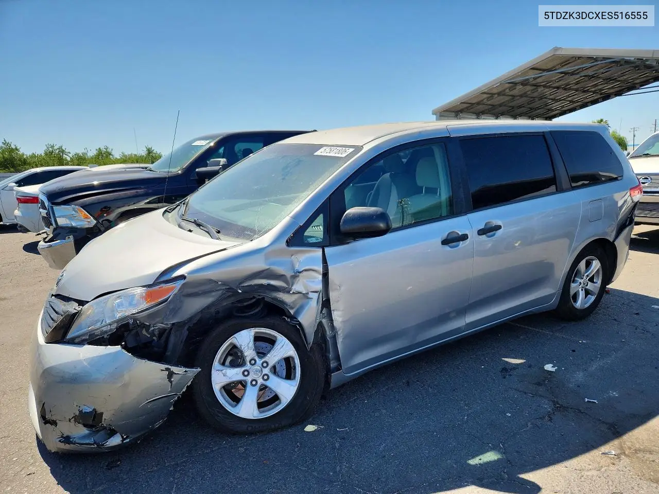 2014 Toyota Sienna L 7-Passenger VIN: 5TDZK3DCXES516555 Lot: 57581806