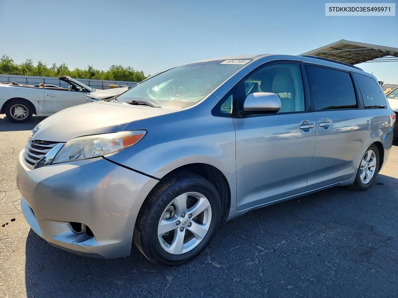 2014 Toyota Sienna Le VIN: 5TDKK3DC3ES495971 Lot: 58647596