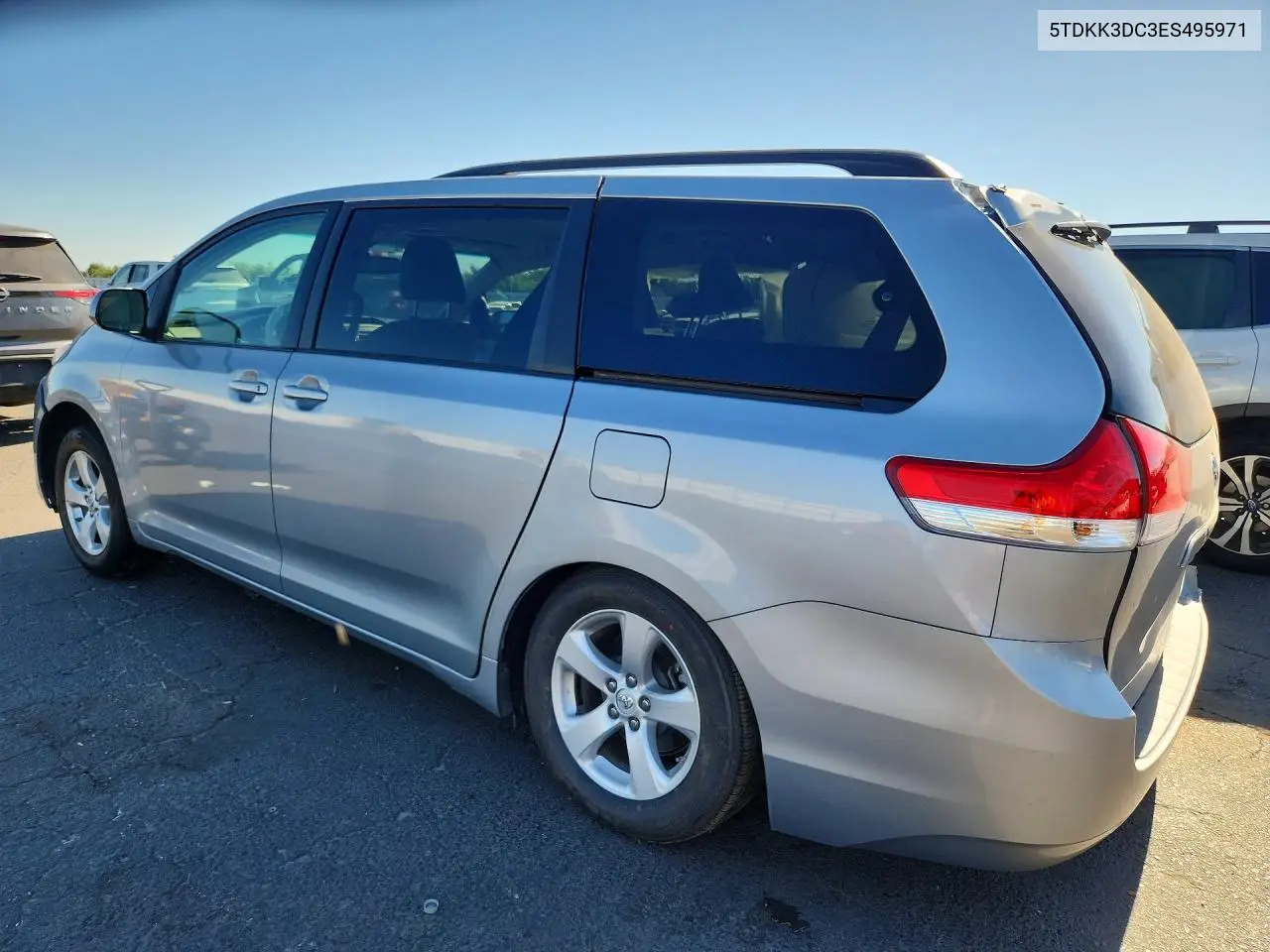 2014 Toyota Sienna Le VIN: 5TDKK3DC3ES495971 Lot: 58647596