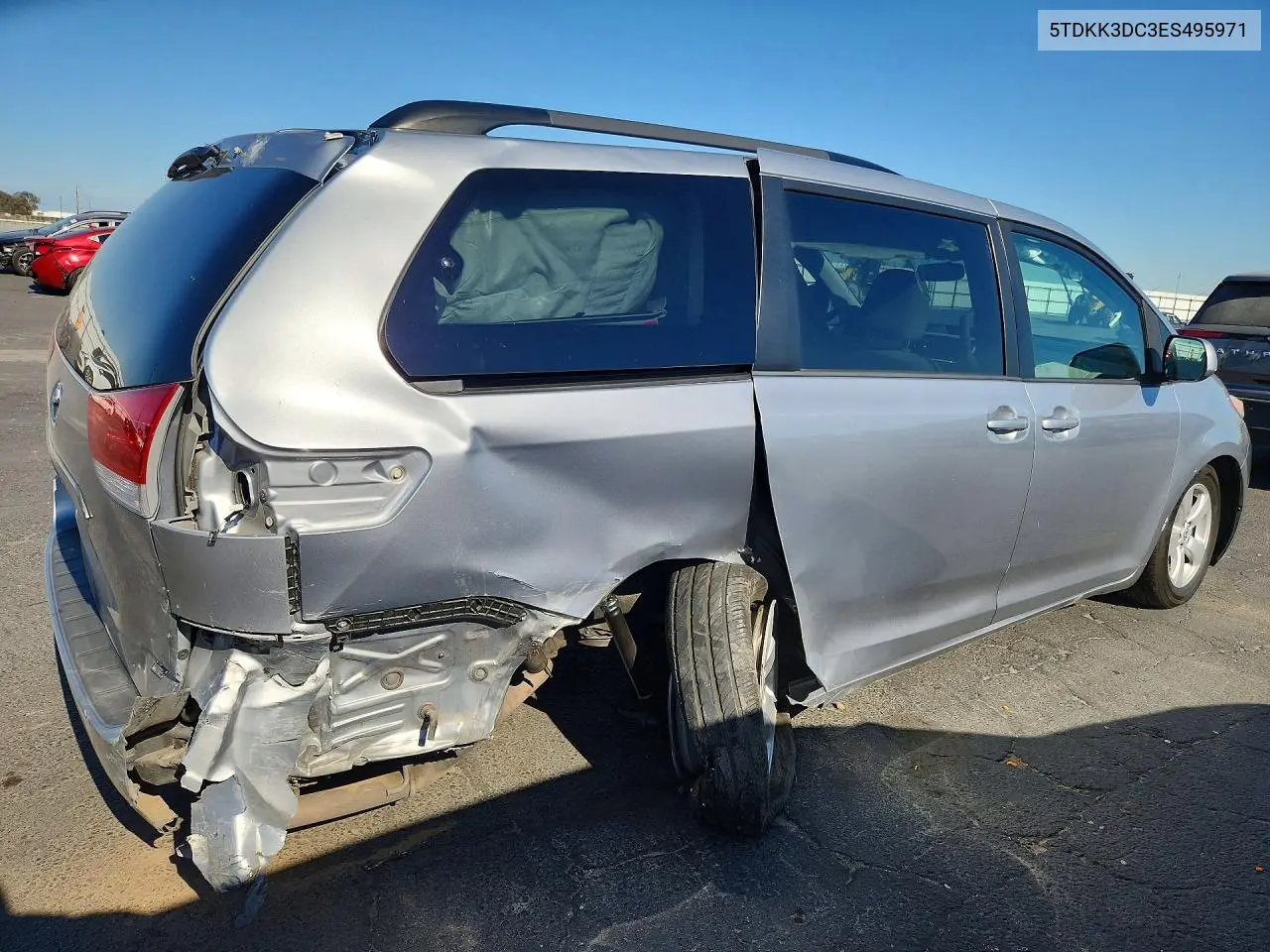 2014 Toyota Sienna Le VIN: 5TDKK3DC3ES495971 Lot: 58647596