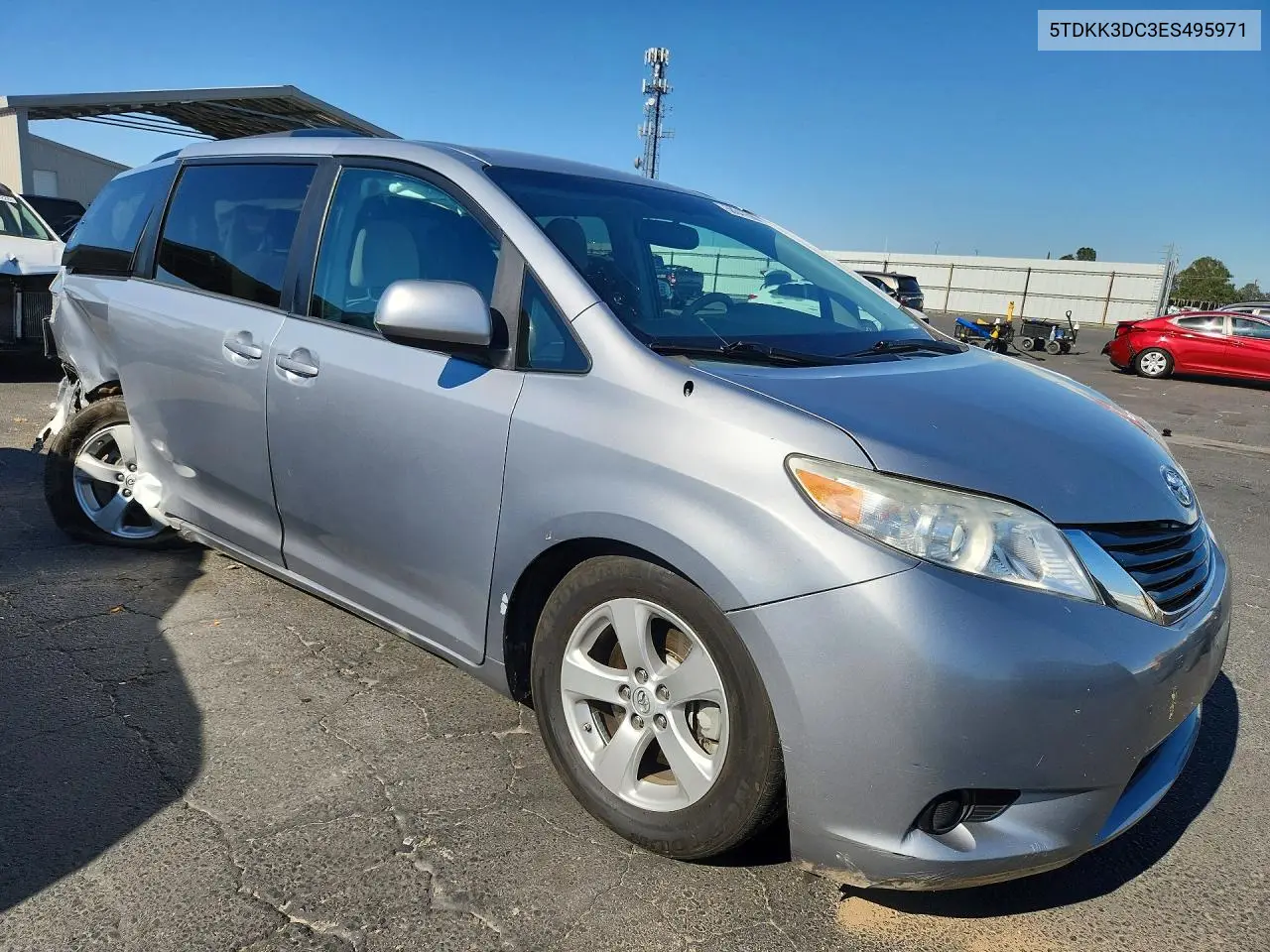 2014 Toyota Sienna Le VIN: 5TDKK3DC3ES495971 Lot: 58647596