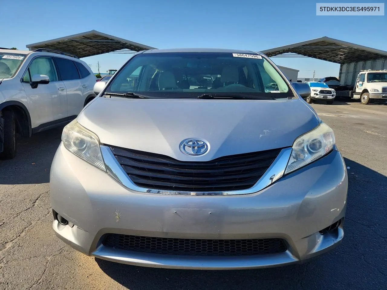 2014 Toyota Sienna Le VIN: 5TDKK3DC3ES495971 Lot: 58647596