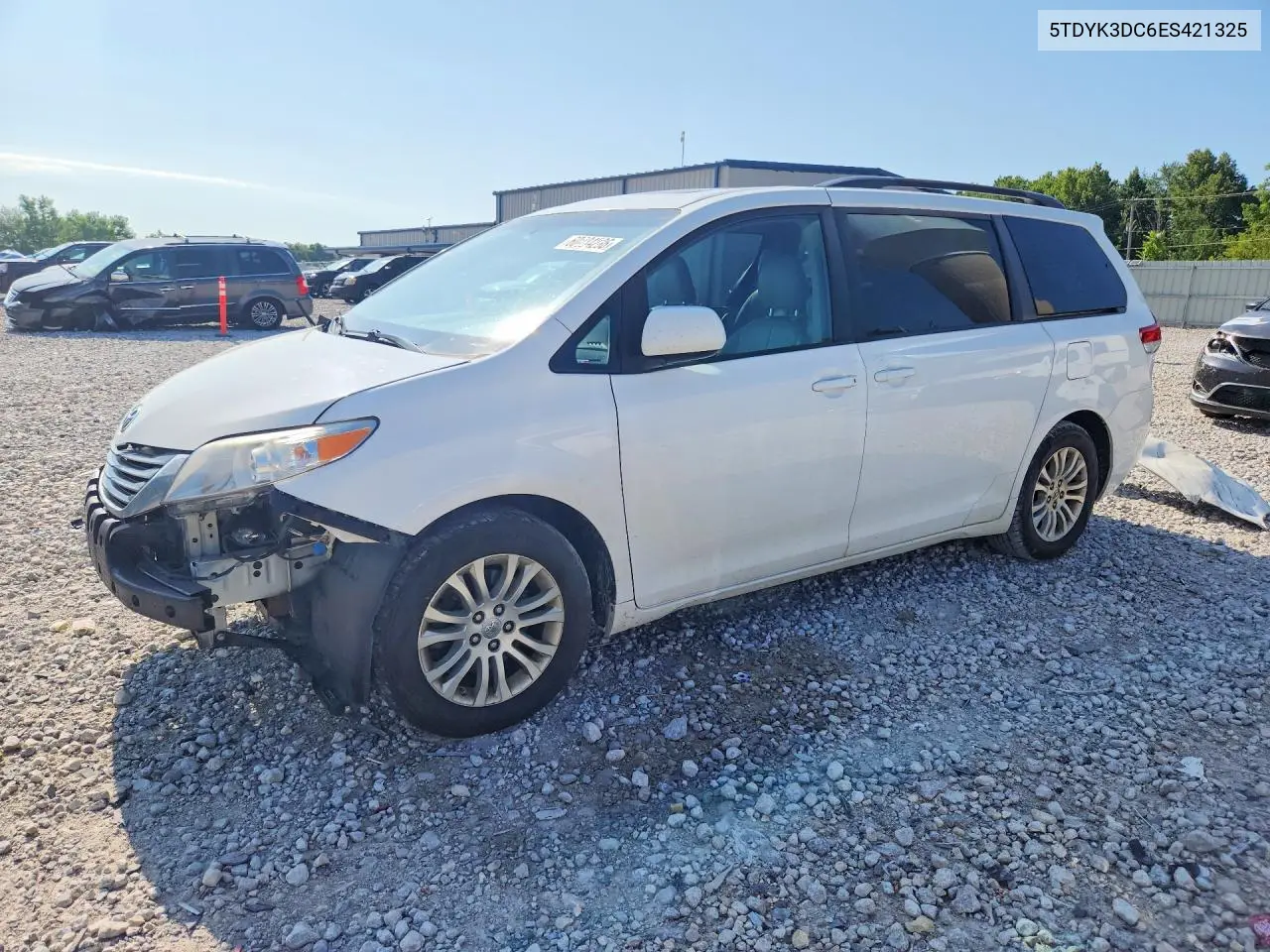 2014 Toyota Sienna Xle 8-Passenger VIN: 5TDYK3DC6ES421325 Lot: 60034286