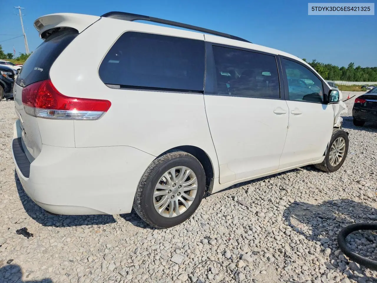 2014 Toyota Sienna Xle 8-Passenger VIN: 5TDYK3DC6ES421325 Lot: 60034286