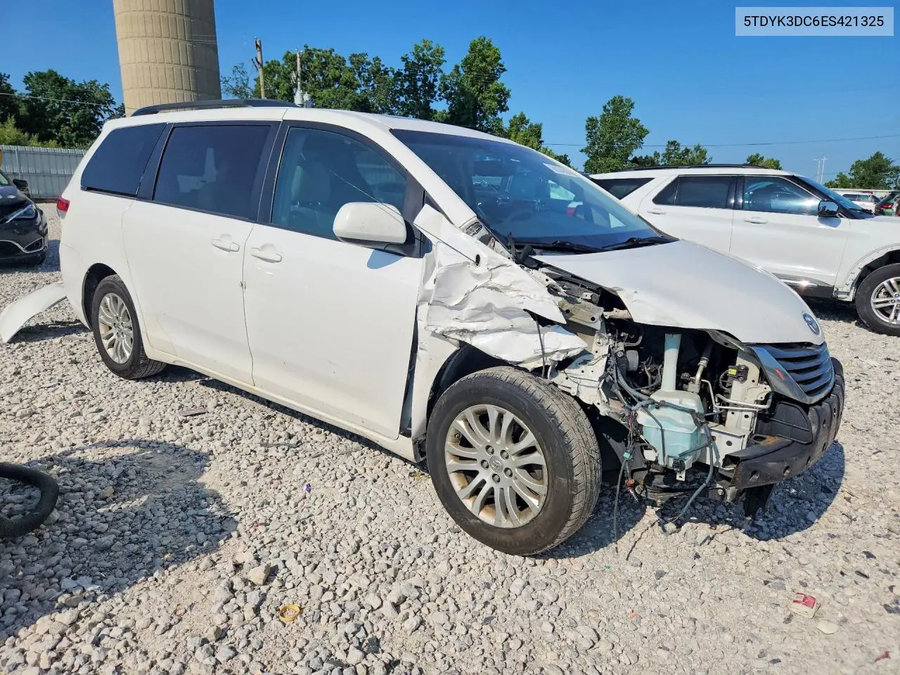 2014 Toyota Sienna Xle 8-Passenger VIN: 5TDYK3DC6ES421325 Lot: 60034286