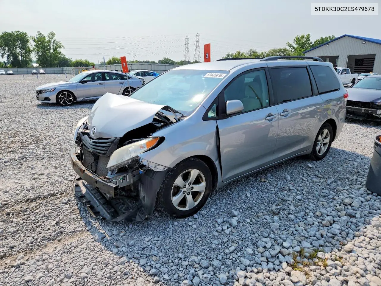 2014 Toyota Sienna Le VIN: 5TDKK3DC2ES479678 Lot: 60485816