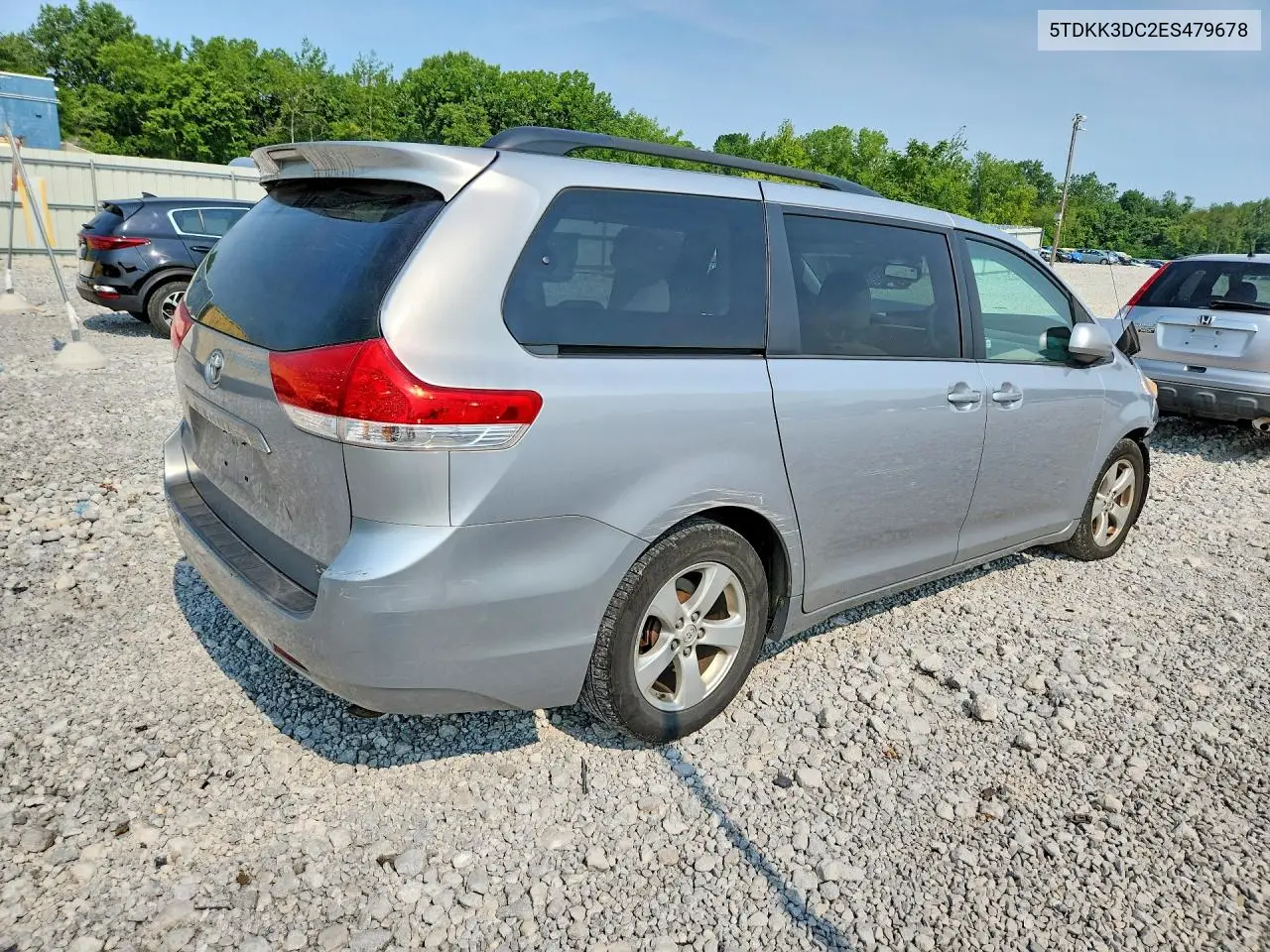 2014 Toyota Sienna Le VIN: 5TDKK3DC2ES479678 Lot: 60485816