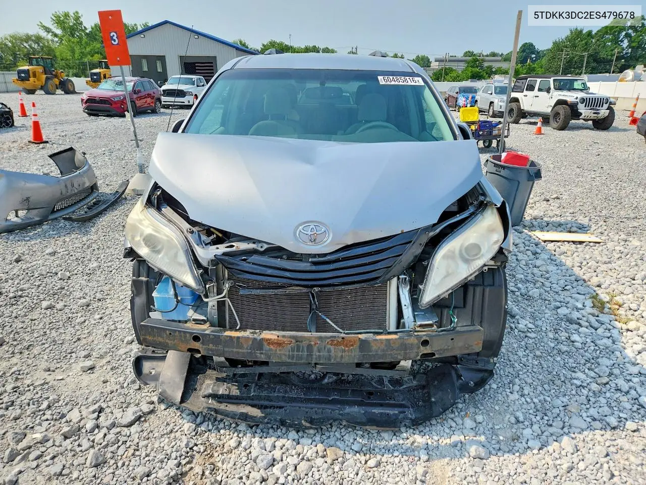 2014 Toyota Sienna Le VIN: 5TDKK3DC2ES479678 Lot: 60485816