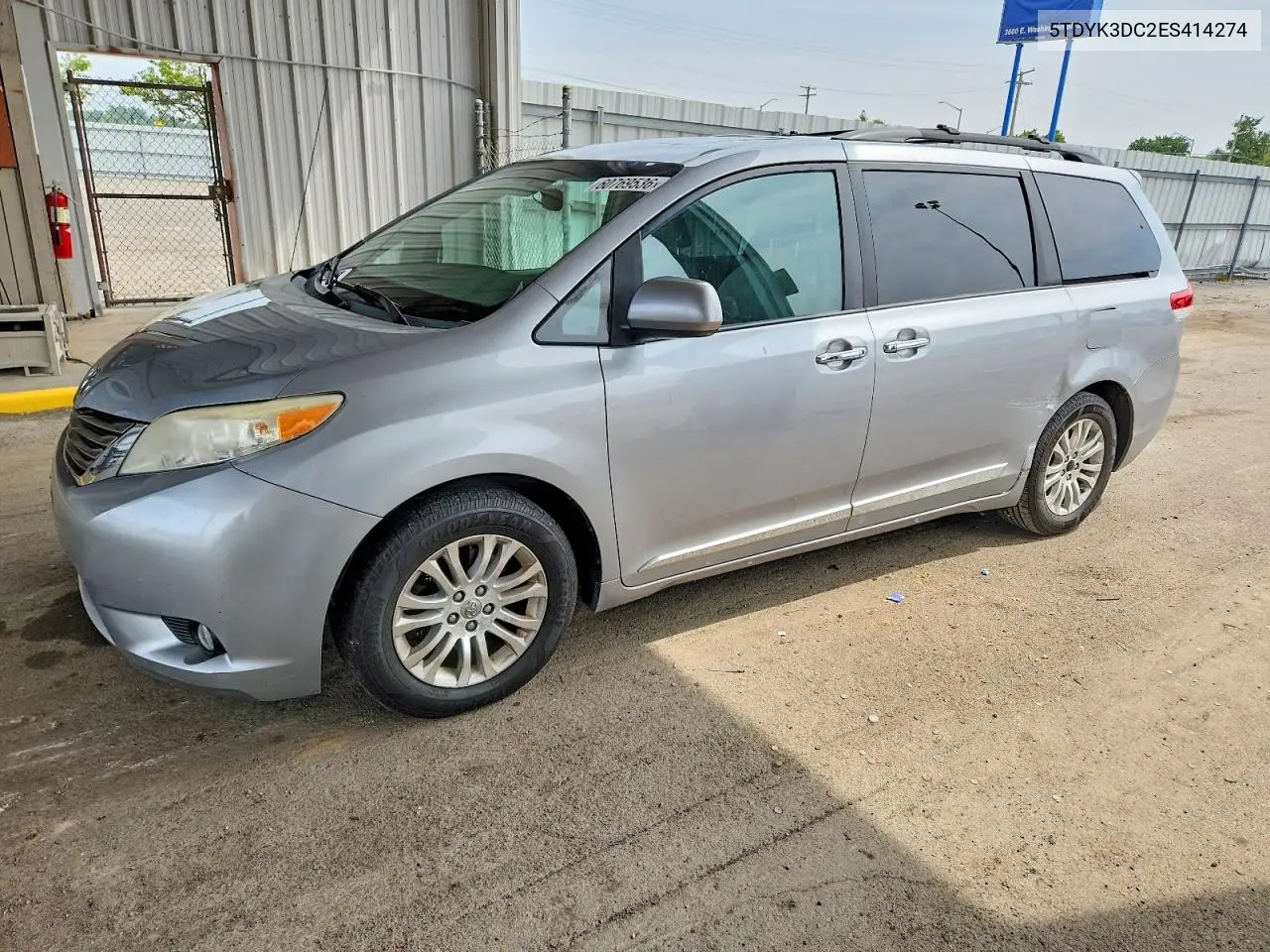 2014 Toyota Sienna Xle 8-Passenger VIN: 5TDYK3DC2ES414274 Lot: 60769536