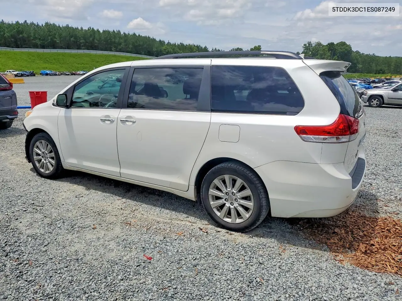 2014 Toyota Sienna Limited 7-Passenger VIN: 5TDDK3DC1ES087249 Lot: 61133236