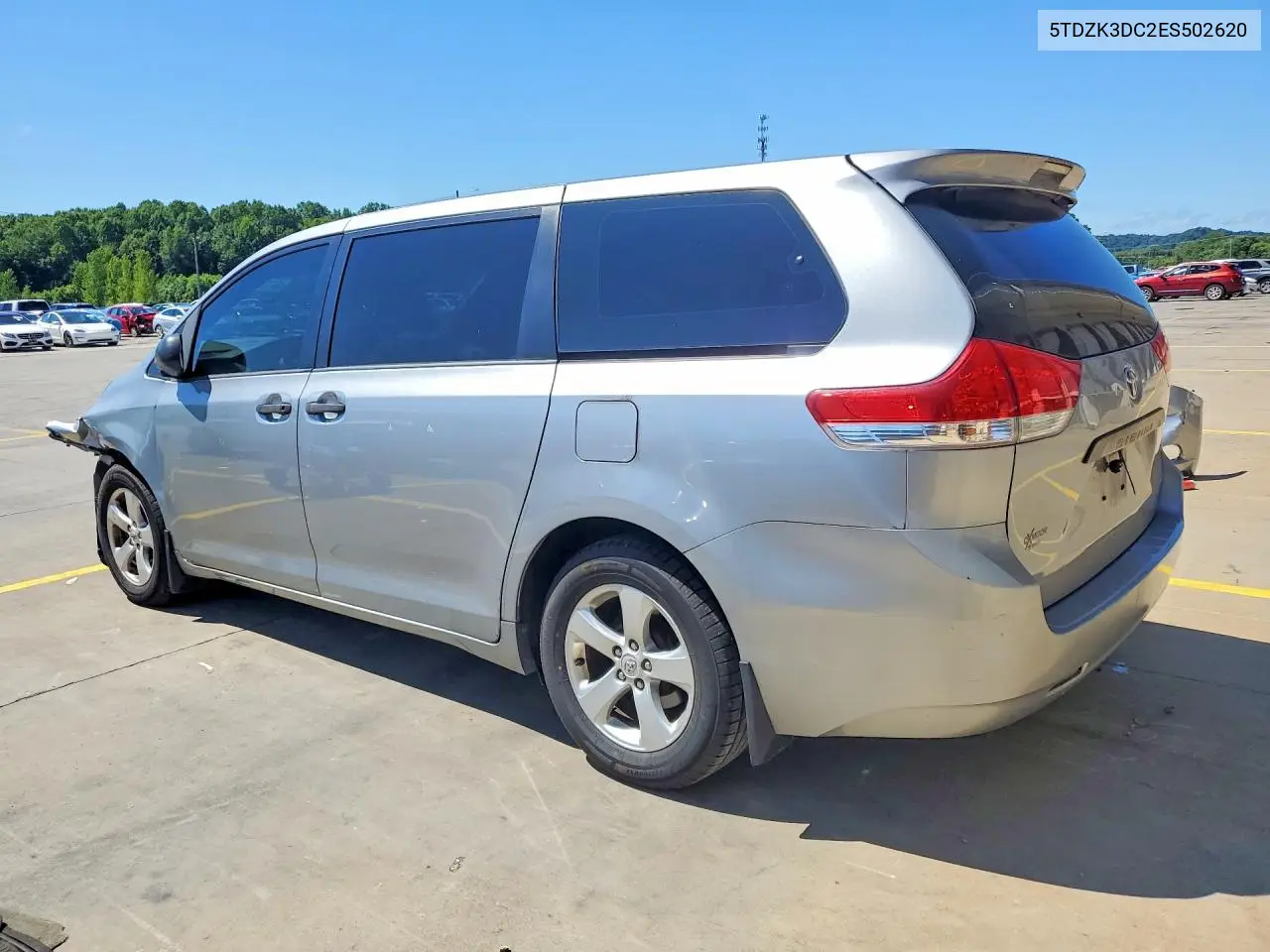 2014 Toyota Sienna L 7-Passenger VIN: 5TDZK3DC2ES502620 Lot: 61134636