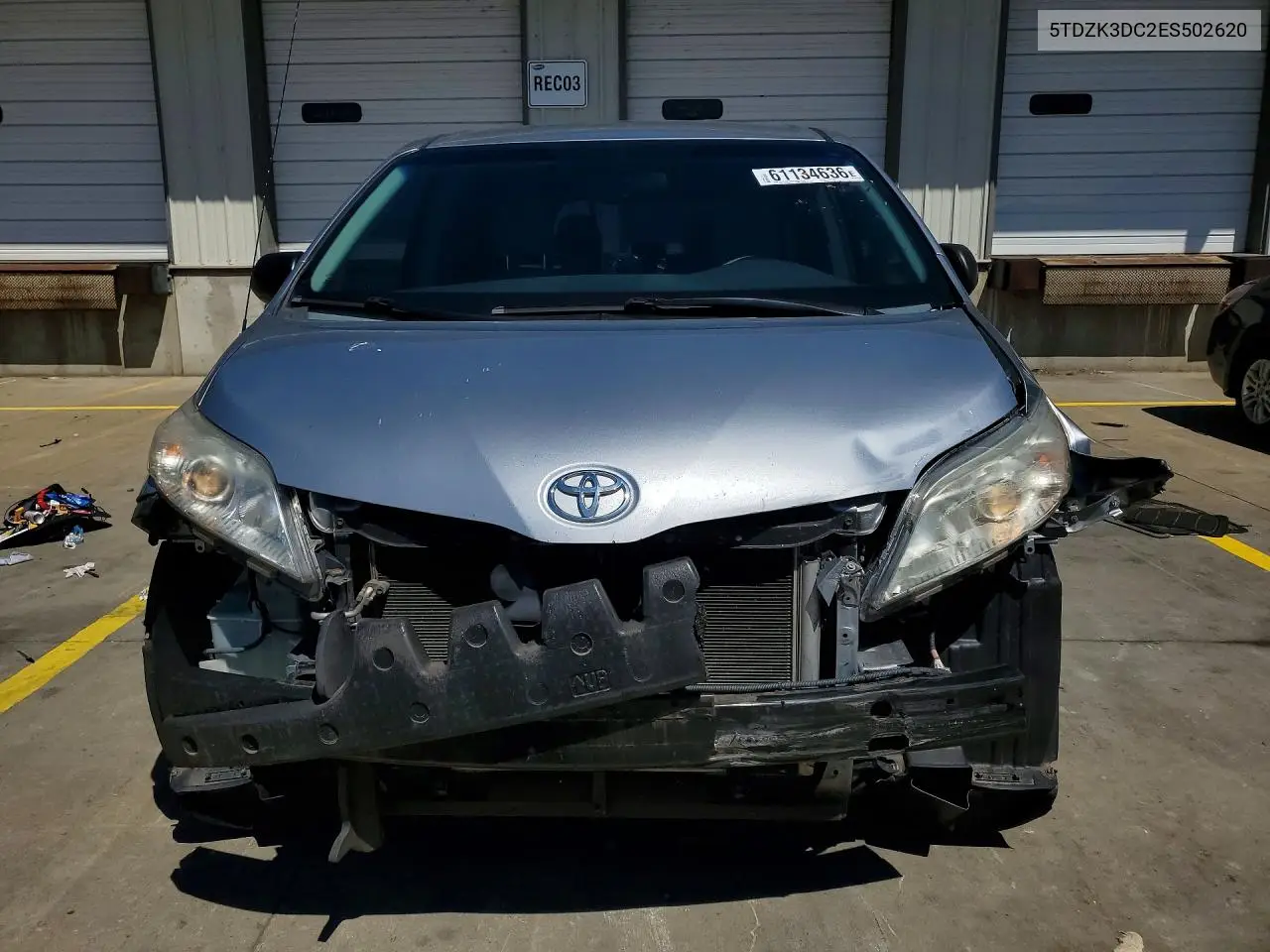 2014 Toyota Sienna L 7-Passenger VIN: 5TDZK3DC2ES502620 Lot: 61134636