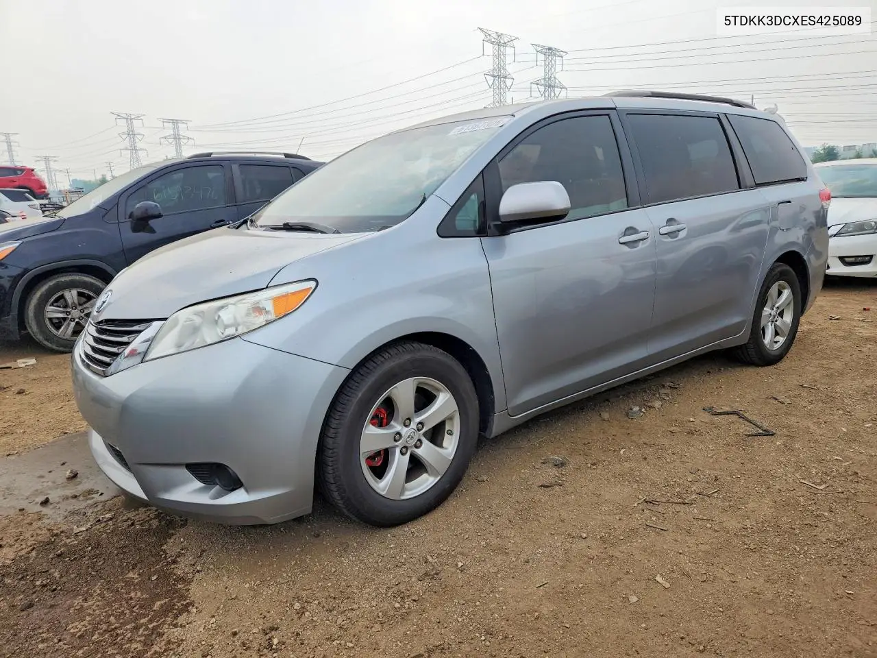 2014 Toyota Sienna Le VIN: 5TDKK3DCXES425089 Lot: 61367306