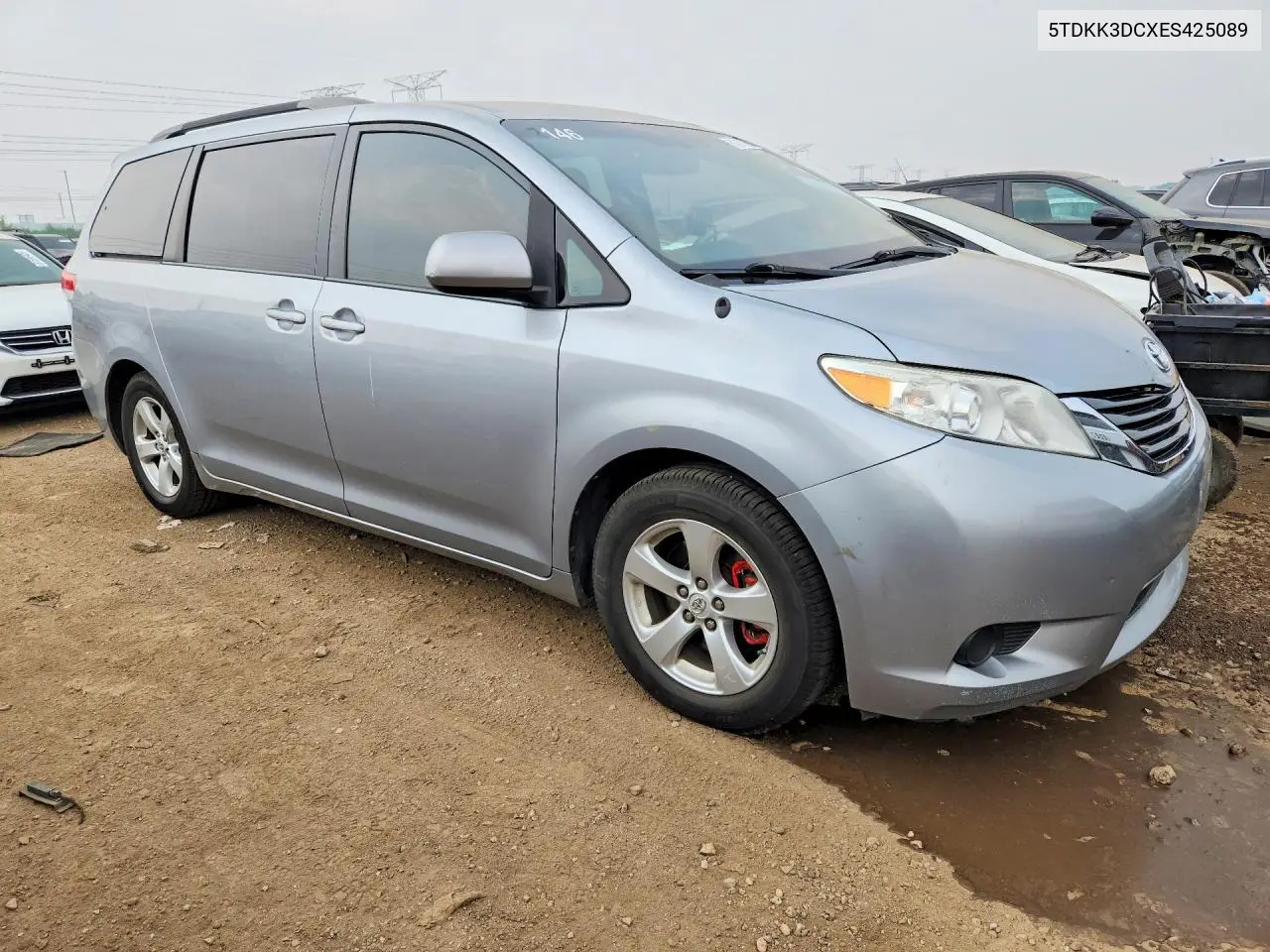 2014 Toyota Sienna Le VIN: 5TDKK3DCXES425089 Lot: 61367306