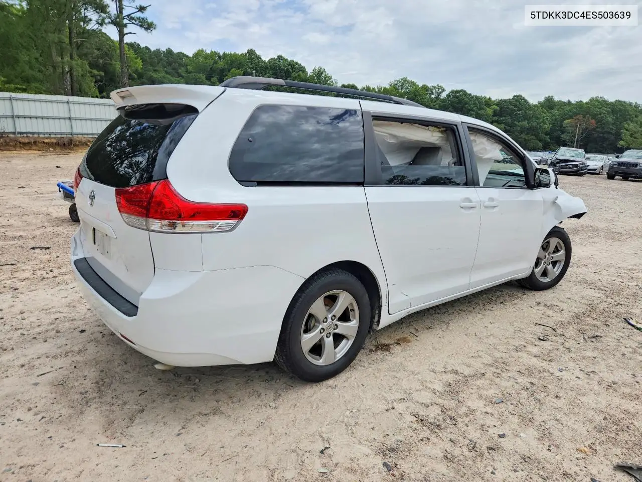 2014 Toyota Sienna Le VIN: 5TDKK3DC4ES503639 Lot: 61565746