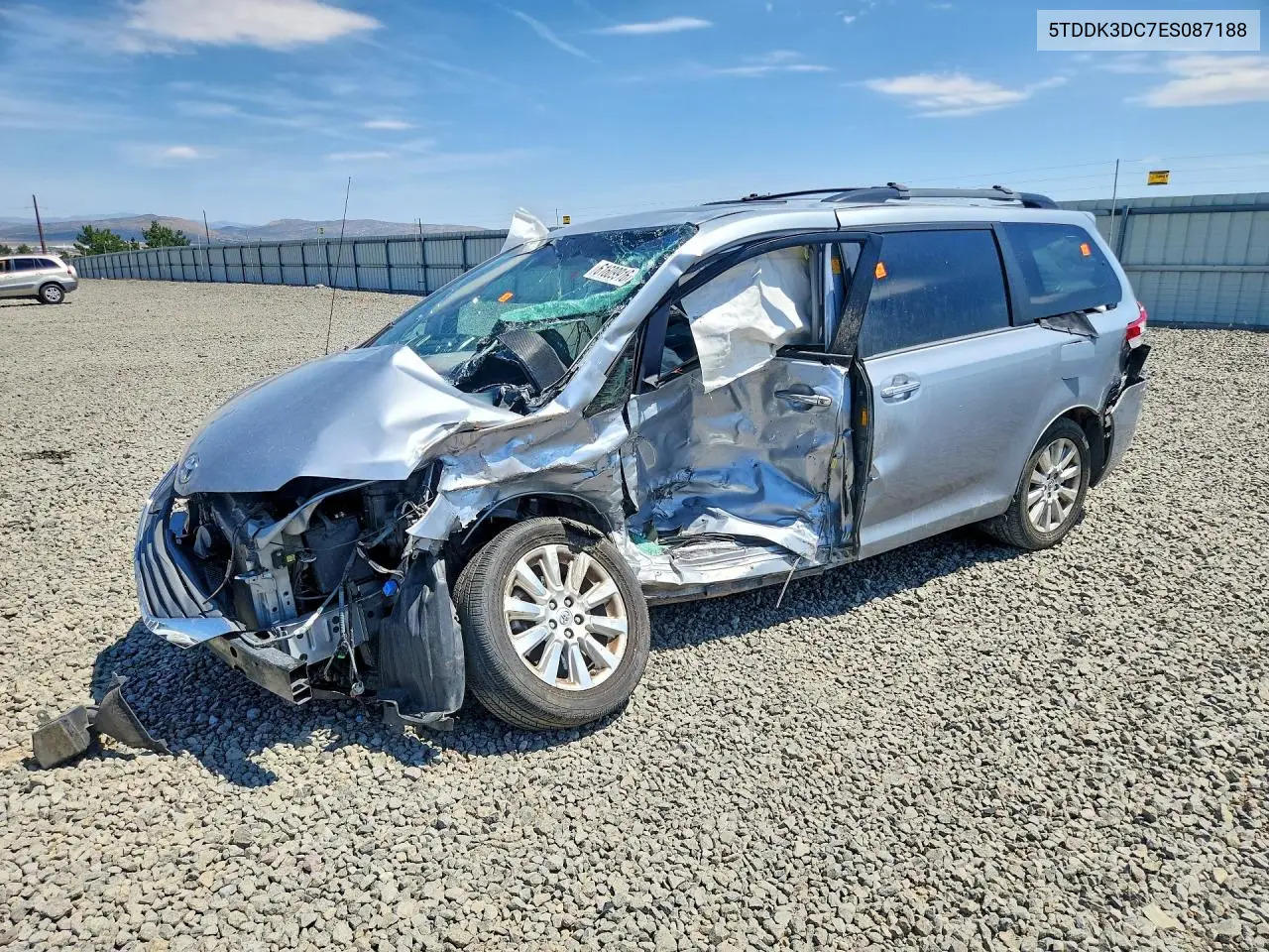 2014 Toyota Sienna Xle 7-Passenger VIN: 5TDDK3DC7ES087188 Lot: 61609916