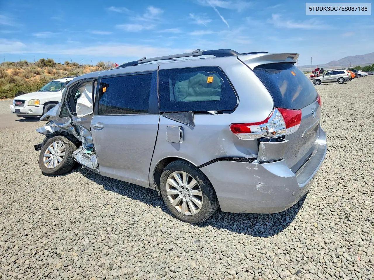 2014 Toyota Sienna Xle 7-Passenger VIN: 5TDDK3DC7ES087188 Lot: 61609916