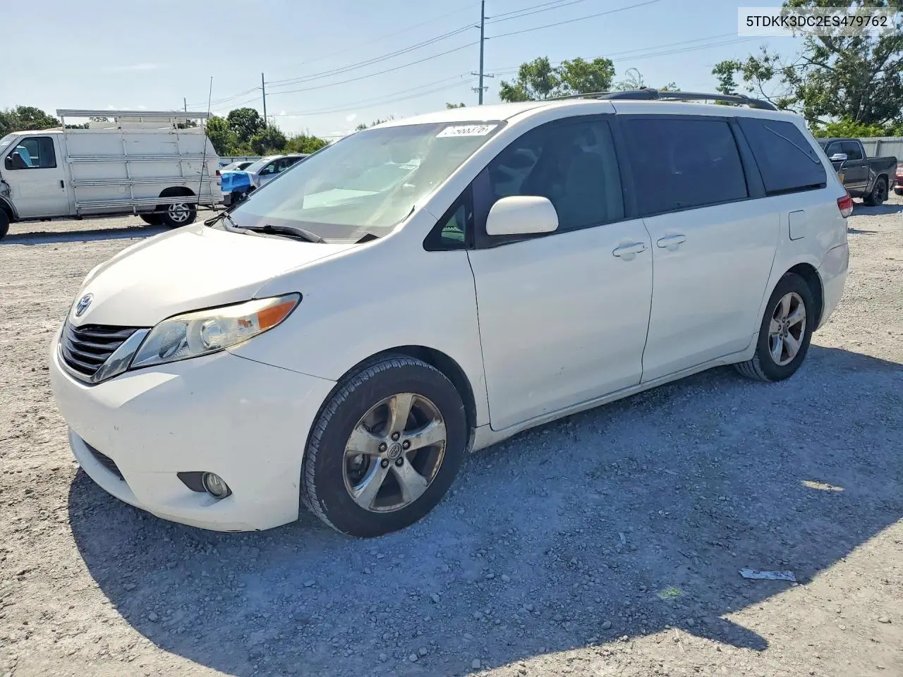 2014 Toyota Sienna Le VIN: 5TDKK3DC2ES479762 Lot: 61988376