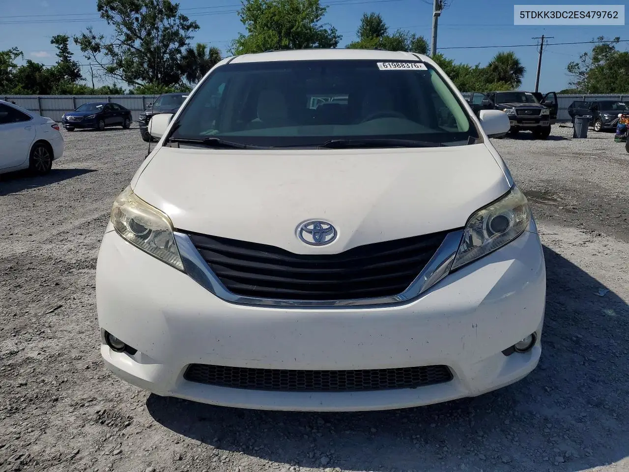 2014 Toyota Sienna Le VIN: 5TDKK3DC2ES479762 Lot: 61988376