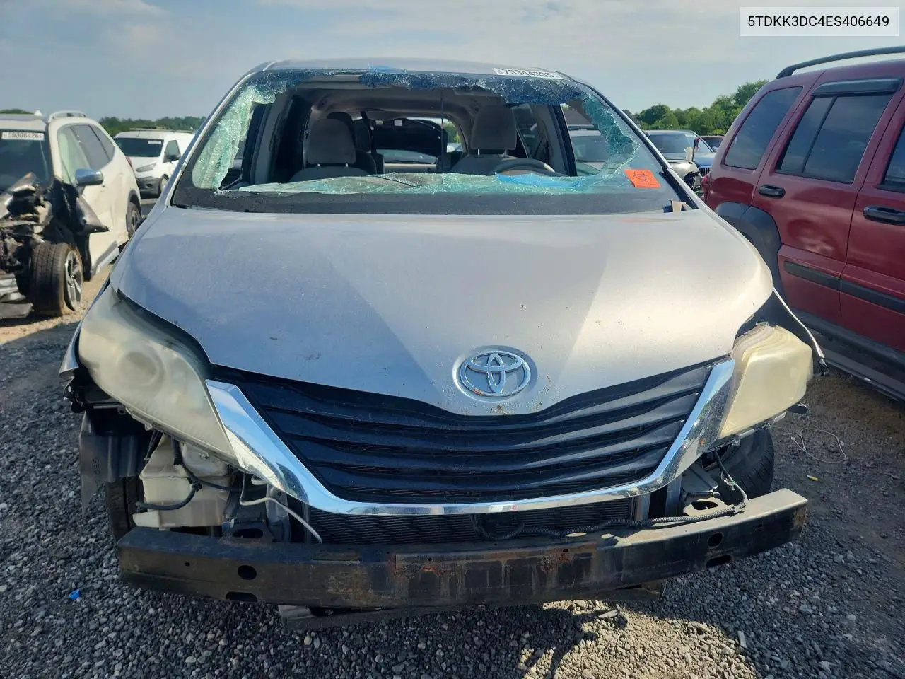 2014 Toyota Sienna Le VIN: 5TDKK3DC4ES406649 Lot: 73344335
