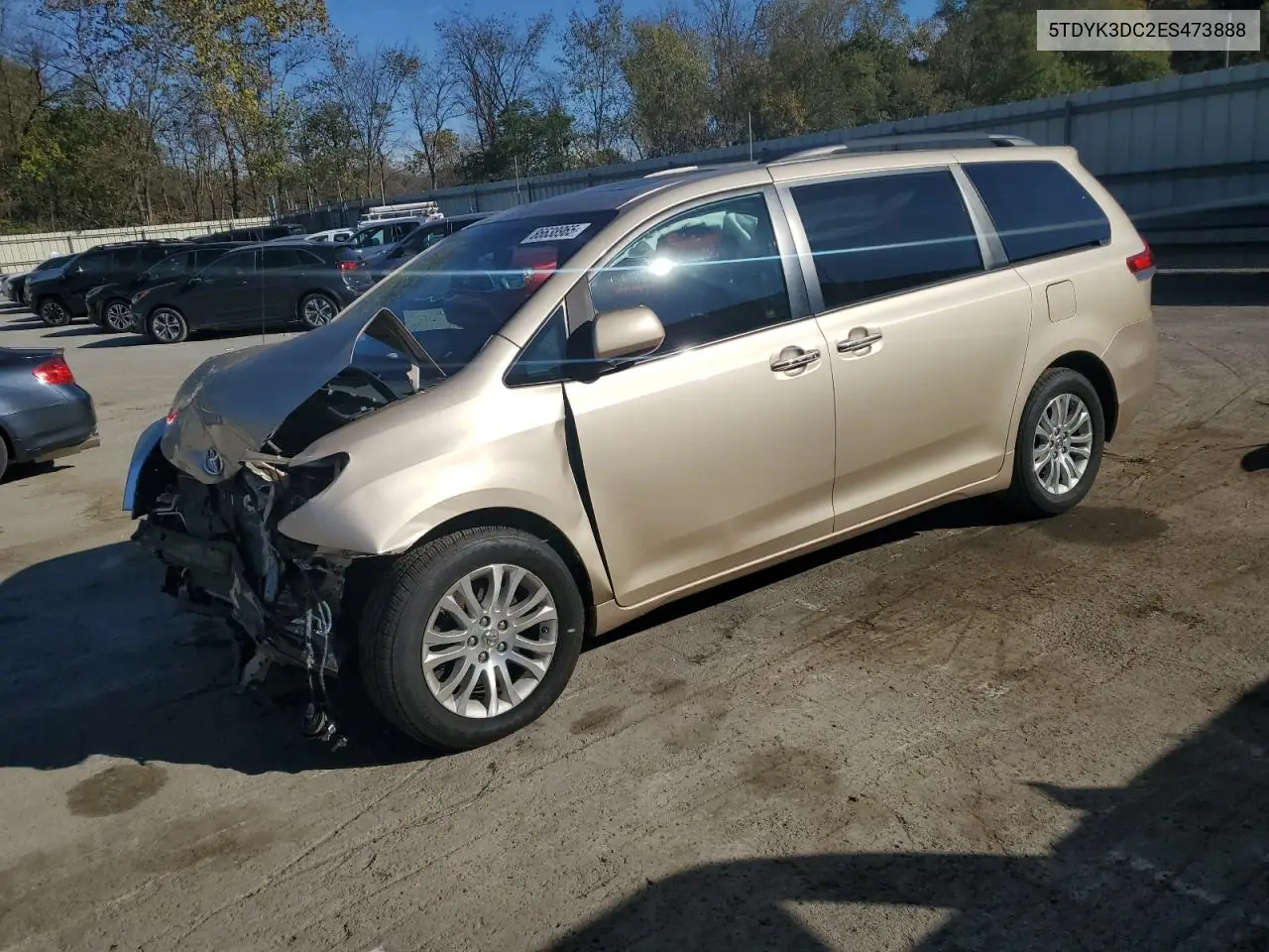 5TDYK3DC2ES473888 2014 Toyota Sienna Xle