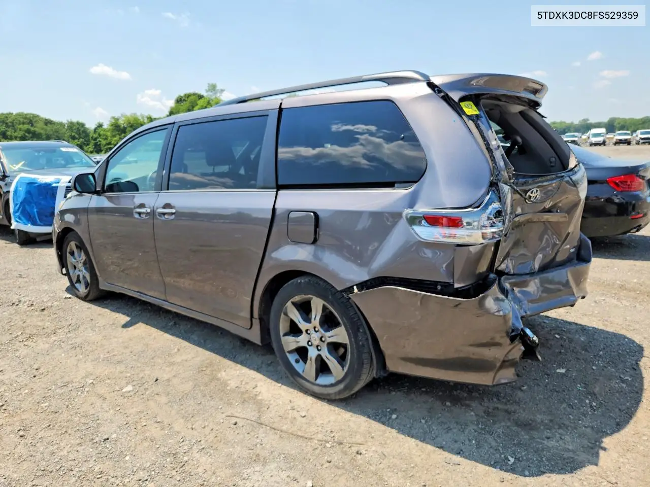 2015 Toyota Sienna Sport VIN: 5TDXK3DC8FS529359 Lot: 58562326