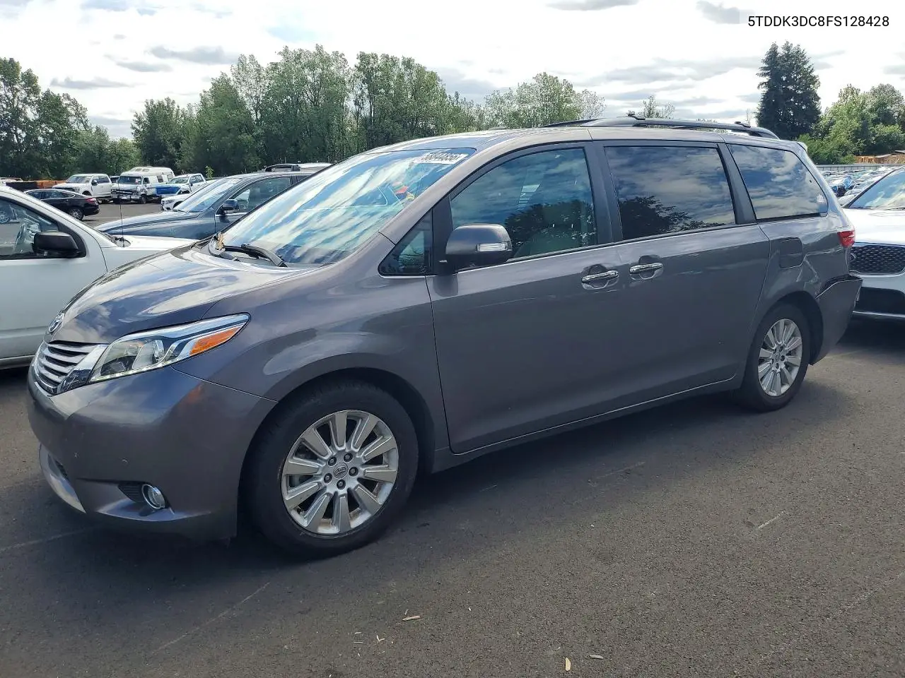 2015 Toyota Sienna Limited 7-Passenger VIN: 5TDDK3DC8FS128428 Lot: 58844856