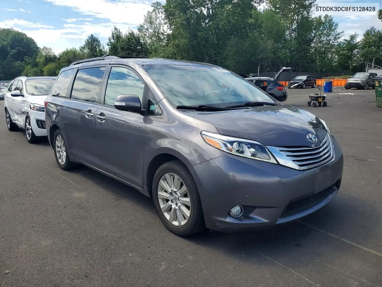 2015 Toyota Sienna Limited 7-Passenger VIN: 5TDDK3DC8FS128428 Lot: 58844856