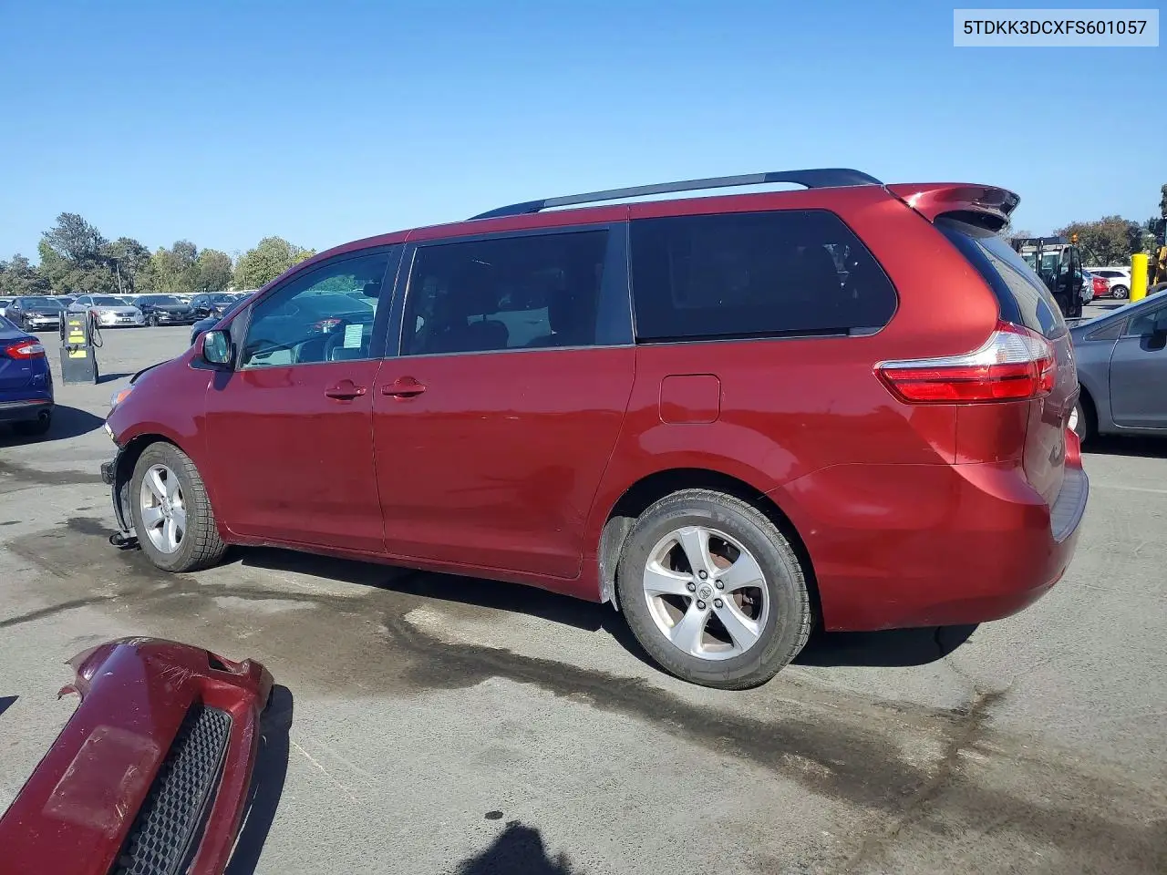 2015 Toyota Sienna Le VIN: 5TDKK3DCXFS601057 Lot: 59378096