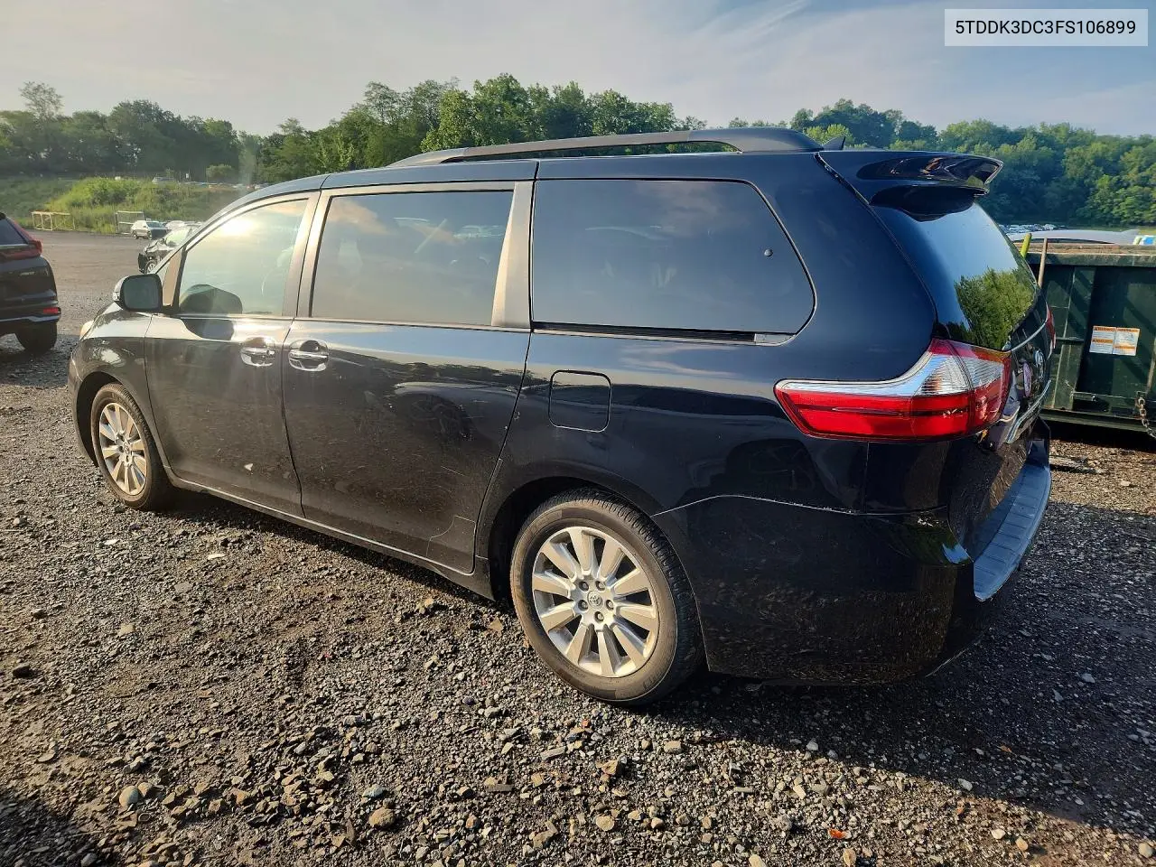2015 Toyota Sienna Limited 7-Passenger VIN: 5TDDK3DC3FS106899 Lot: 60388196