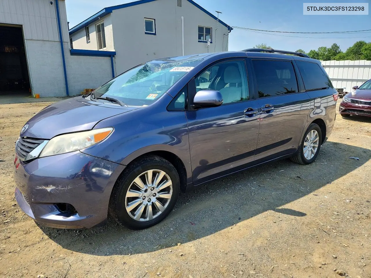 2015 Toyota Sienna Le VIN: 5TDJK3DC3FS123298 Lot: 60415116